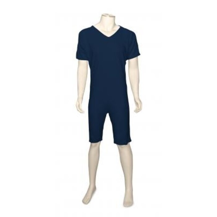 GCare nursing pajamas short sleeves and legs, navy blue