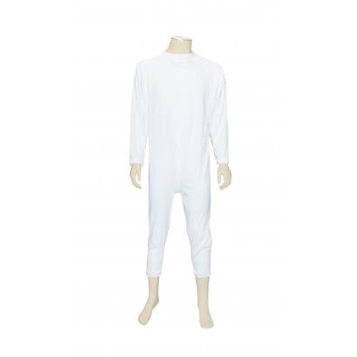 GCare verpleegpyjama lange mouwen en benen, wit