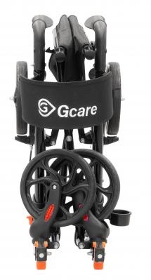 GCare Advance rollator 4 wheels, foldable, black aluminum