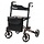 GCare Advance rollator 4 wheels, foldable, black aluminum
