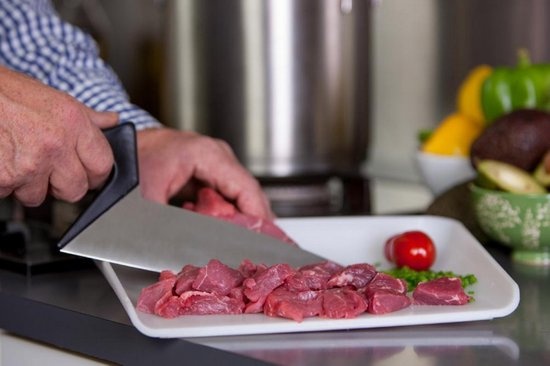 Couteau à découper ergonomique Soft Touch, noir