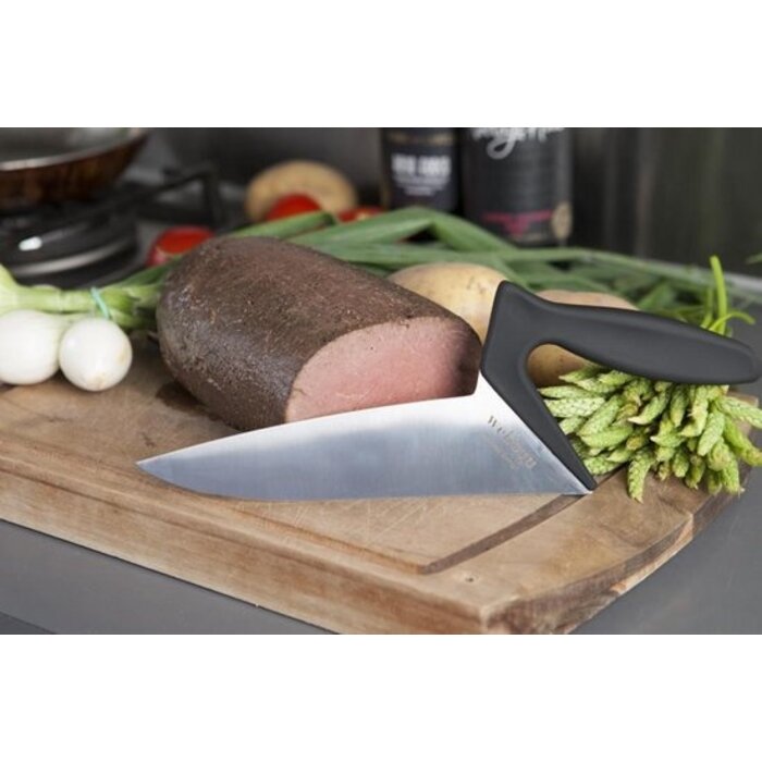 Ergonomische vleesmes Soft Touch, zwart