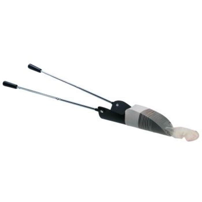 Stocking puller with telescopic rods