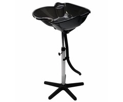 Barber sink, tilting sink, black