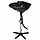 Barber sink, tilting sink, black