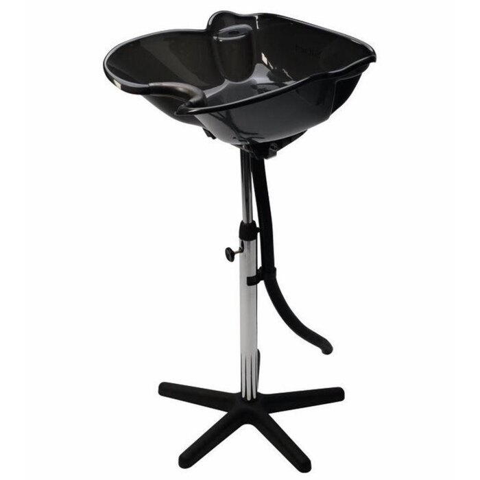 Barber sink, tilting sink, black