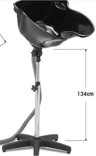 Évier de barbier, évier basculant, noir