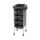 Trolley with 4 drawers for hairdresser, black