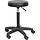 Rivoli swivel stool, adjustable height, 5 legs, black.