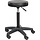 Tabouret pivotant Rivoli, hauteur réglable, 5 pieds, noir.