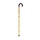 wandelstok in echt bamboe, hoogte 94 cm, met gebogen handvat