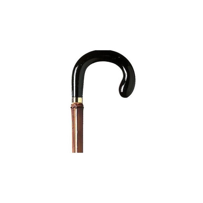 walking stick in real bamboo, height 94 cm, with curved handle