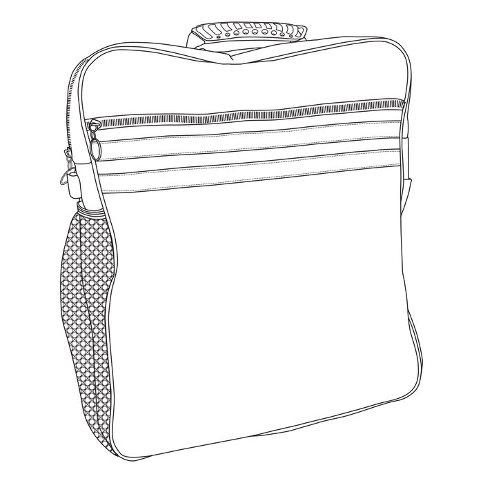 High visibility reflective scooter bag