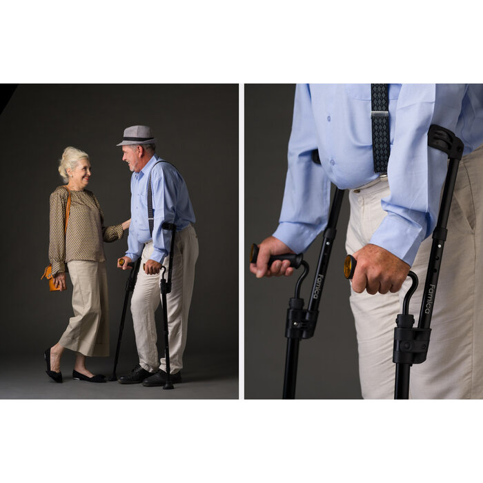 Double retractable elbow stool