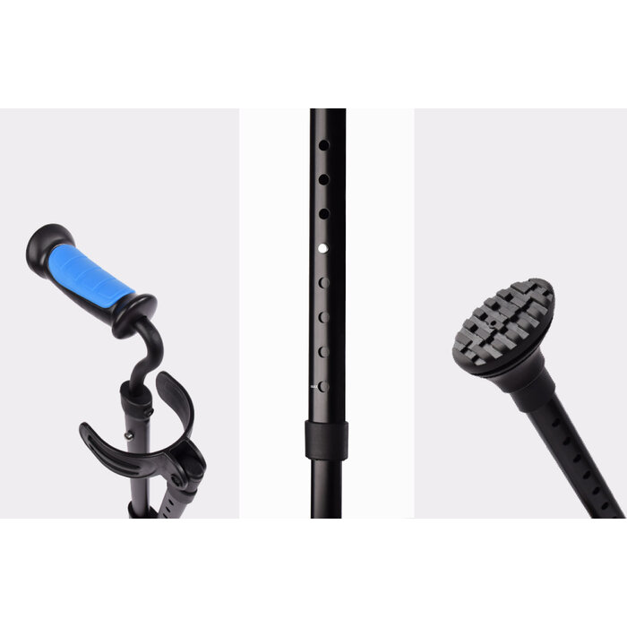 Double retractable elbow stool