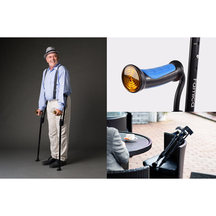 Double retractable elbow stool