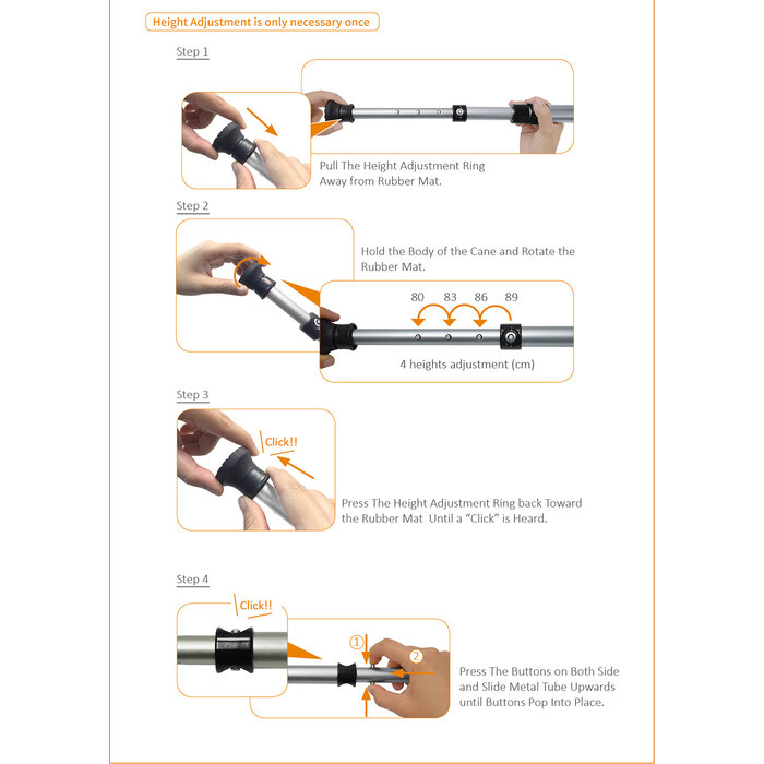 Folding design walking stick