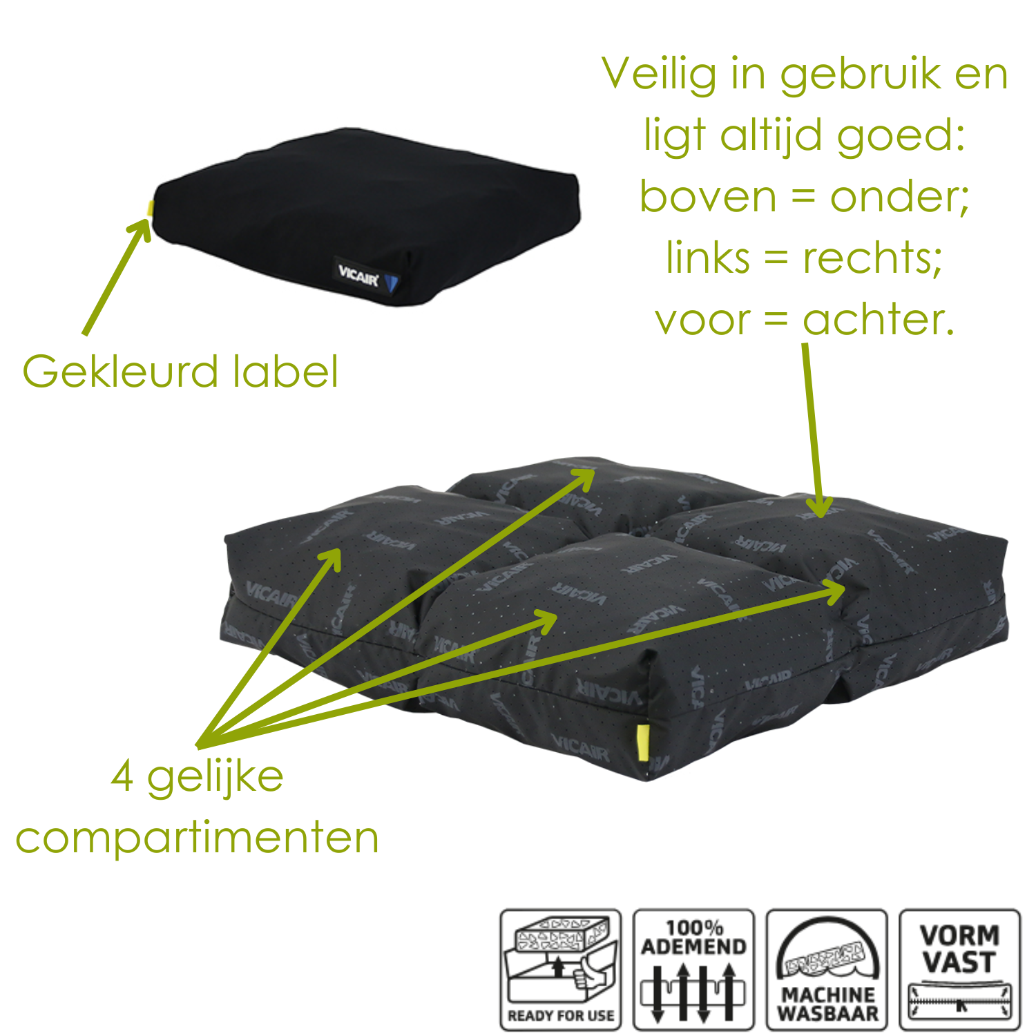 Vicair 4 Multifunctional seat cushion