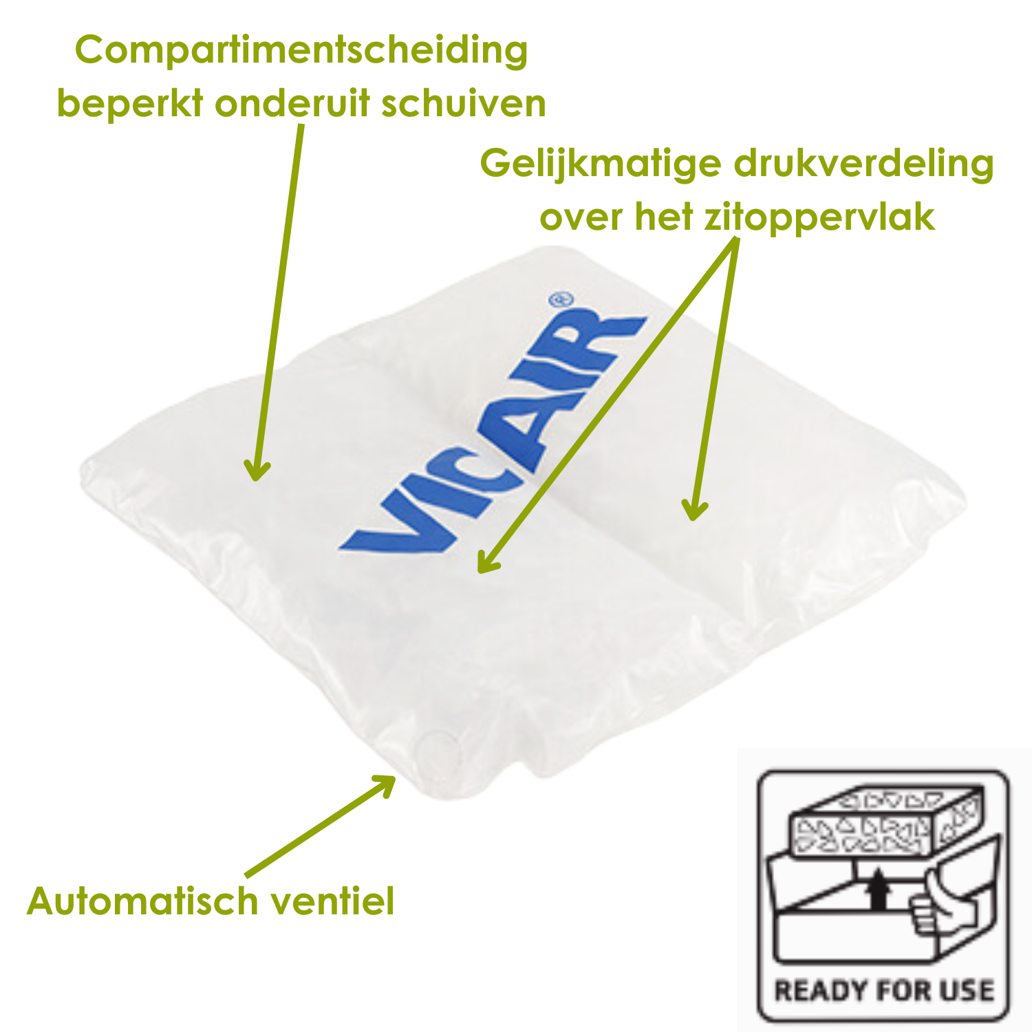 Rolstoelkussen Vicair Liberty