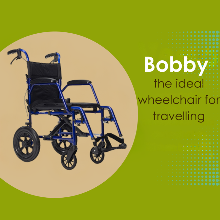 Chaise de transport pliable Bobby - 2 largeurs