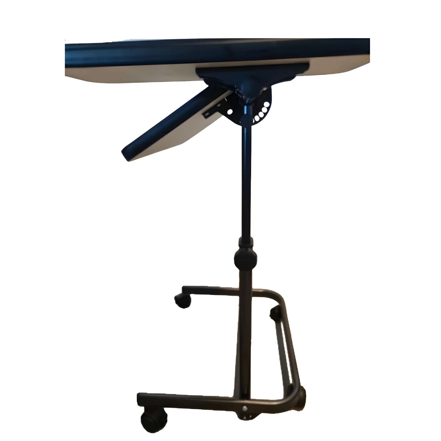 sofa table with fixed side shelf