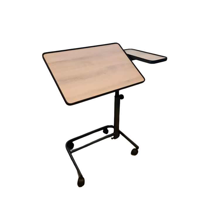 table de canapé avec étagère latérale fixe