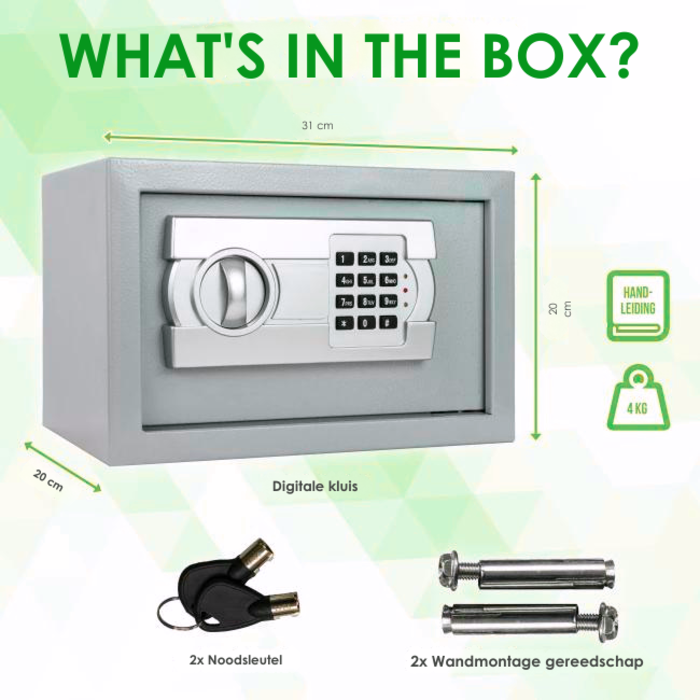 Electronic safe for auxiliary keys