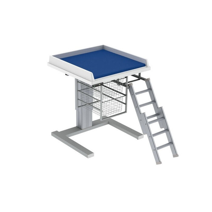 Electric changing table with variable height