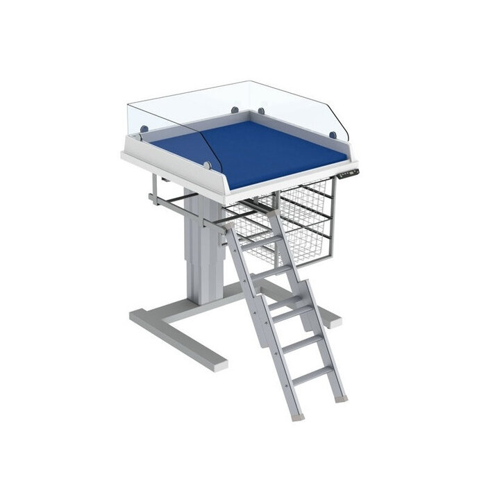 Electric changing table with variable height