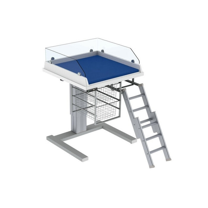 Electric changing table with variable height