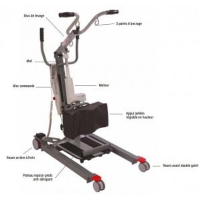 Vertic 2 active lift with manual leg spread