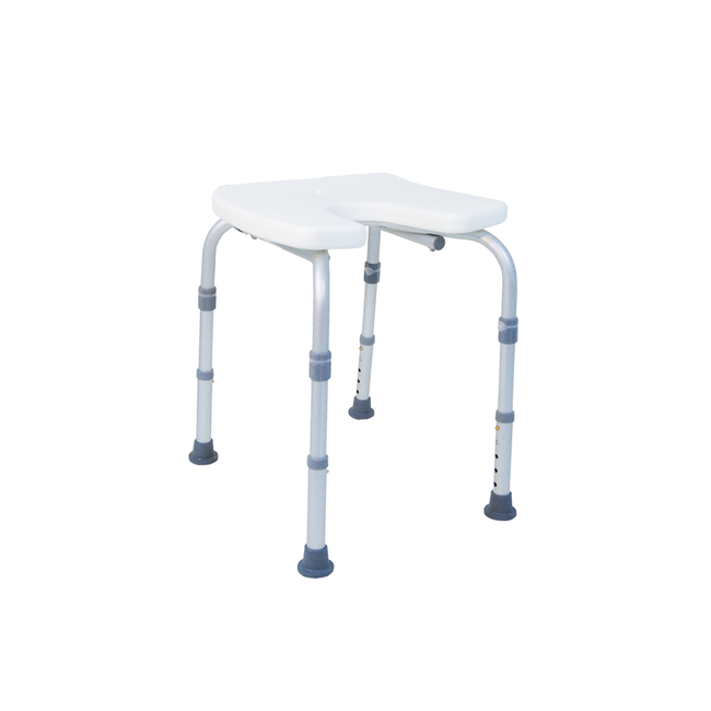 Chaise de douche, hauteur réglable, avec niche