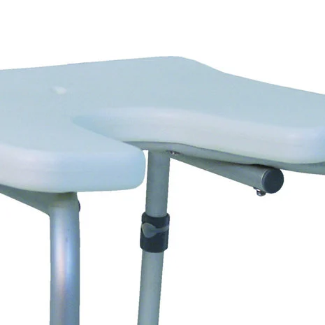 Chaise de douche, hauteur réglable, avec niche