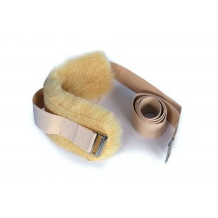 Pair of wristbands, with synthetic fur