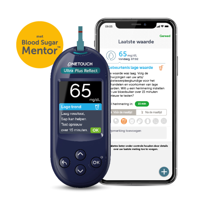 One Touch Ultra Plus Reflect blood glucose meter - starter kit