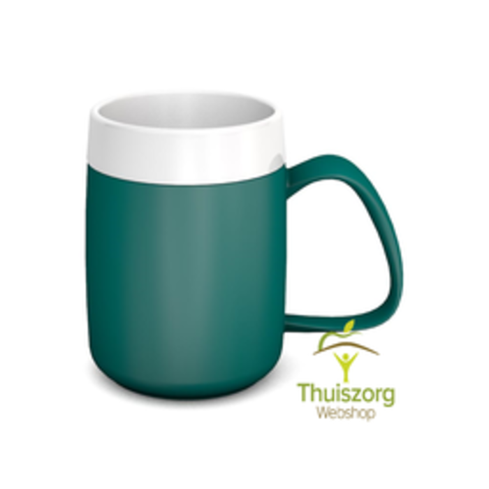 Insulating cup without funnel-shaped interior