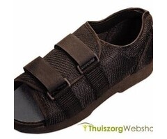 Zwarte nylon post-operatieve schoen