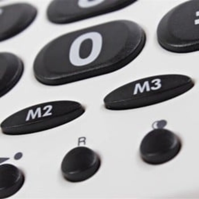 Telephone with large keys