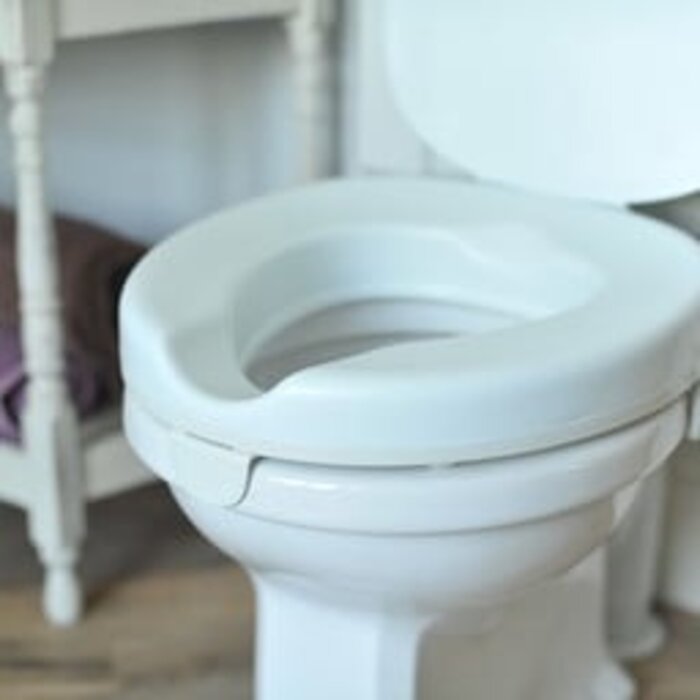 Toilet raiser for a square toilet