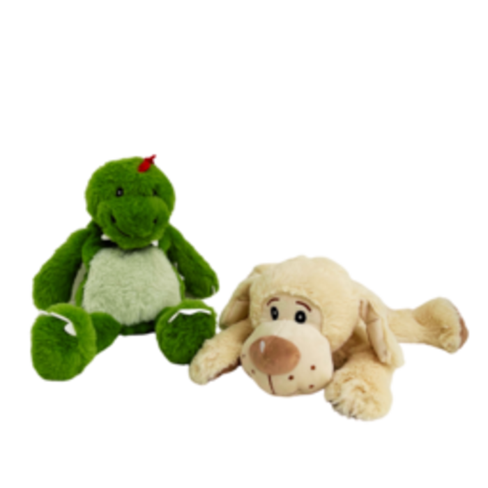 Weighted cuddly toys with heat and cooling function
