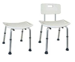 Table de douche avec siège en forme de Duro