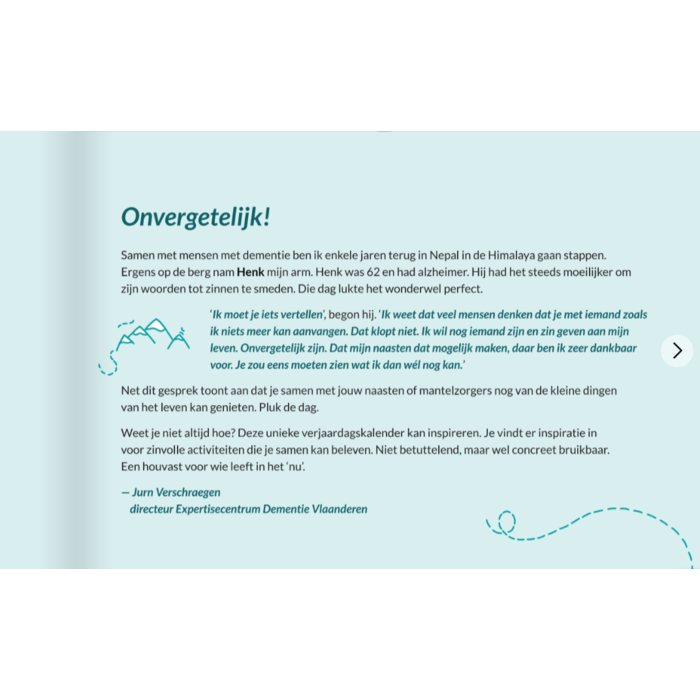 Verjaardagskalender - Onvergetelijk! 365 dagen om samen van het leven te genieten