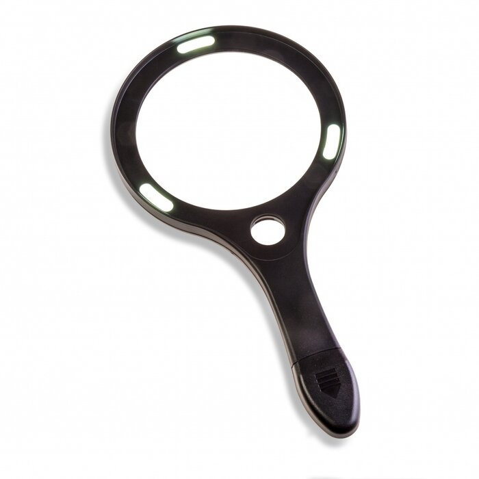 Vergrootglas rond met ledverlichting