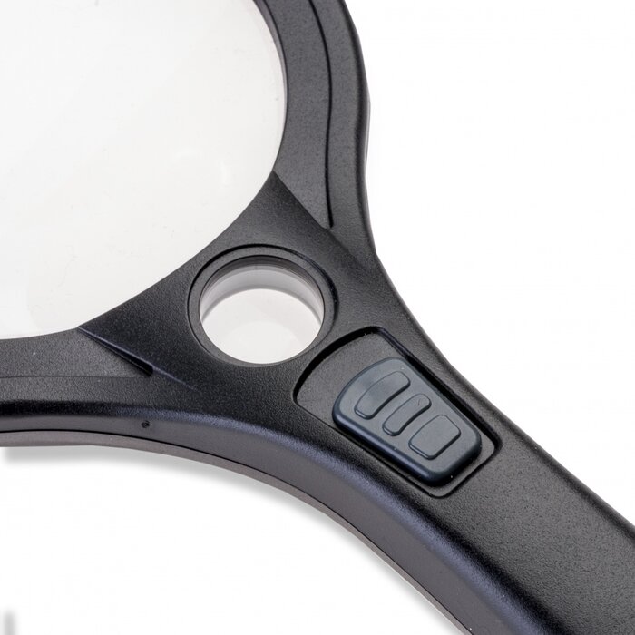 Vergrootglas rond met ledverlichting