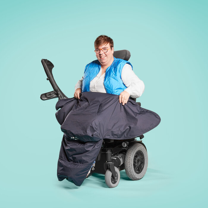 Protection des jambes pour fauteuil roulant Hiver