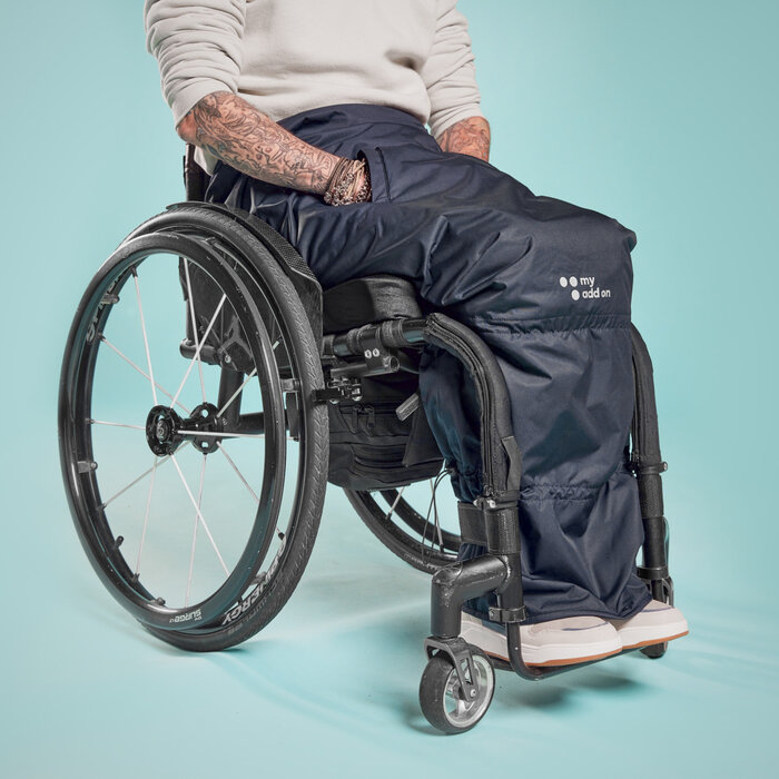 Wheelchair leg protection Winter