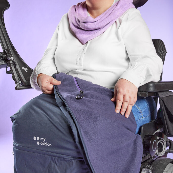 Wheelchair leg protection Winter