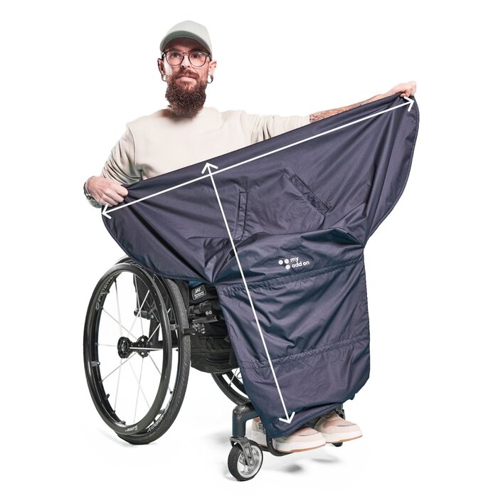 Protection des jambes pour fauteuil roulant Hiver