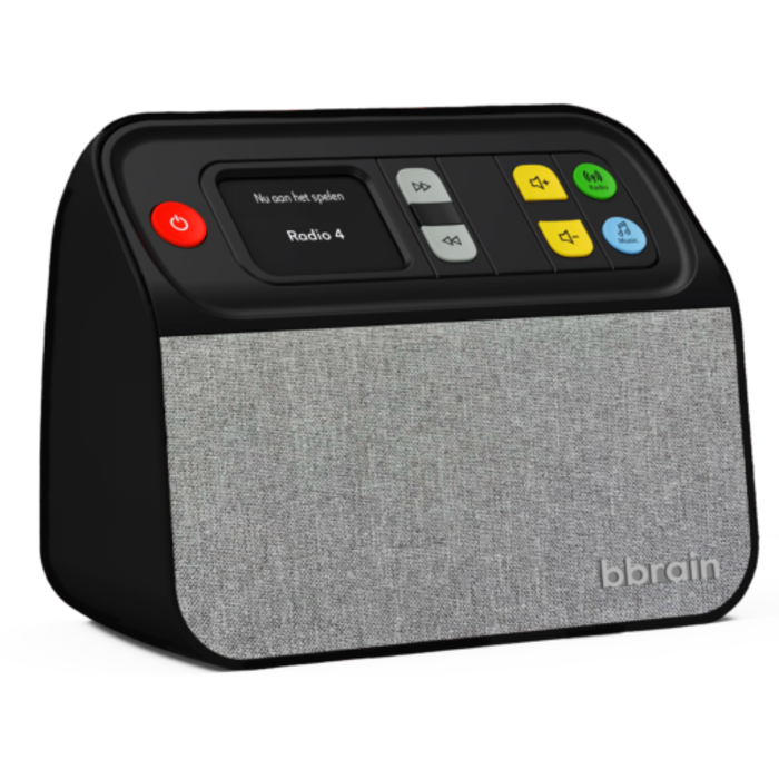 Music player/digital radio with concealable buttons