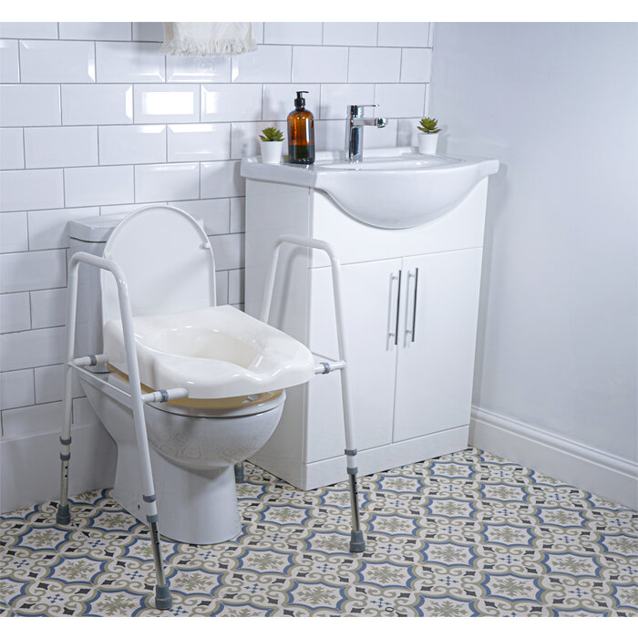 Siège et cadre de toilette réglables
